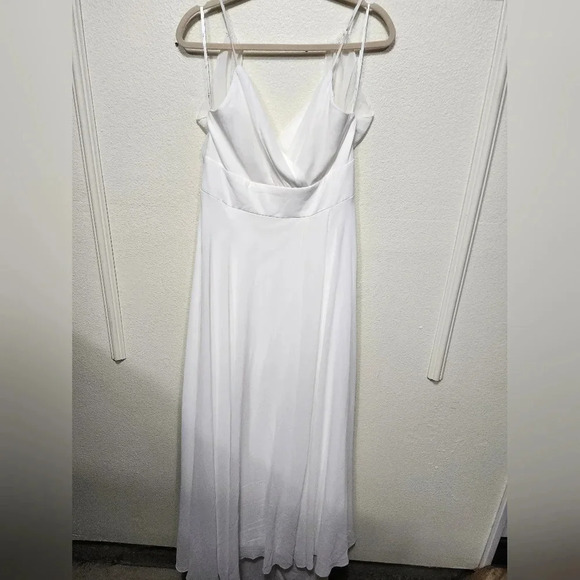 Lulu's Romantic Inspiration White Sleeveless Faux-Wrap Maxi Dress XL Wedding - Picture 6 of 12